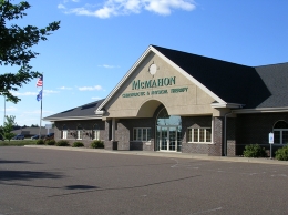 side view shot of mcmahon building